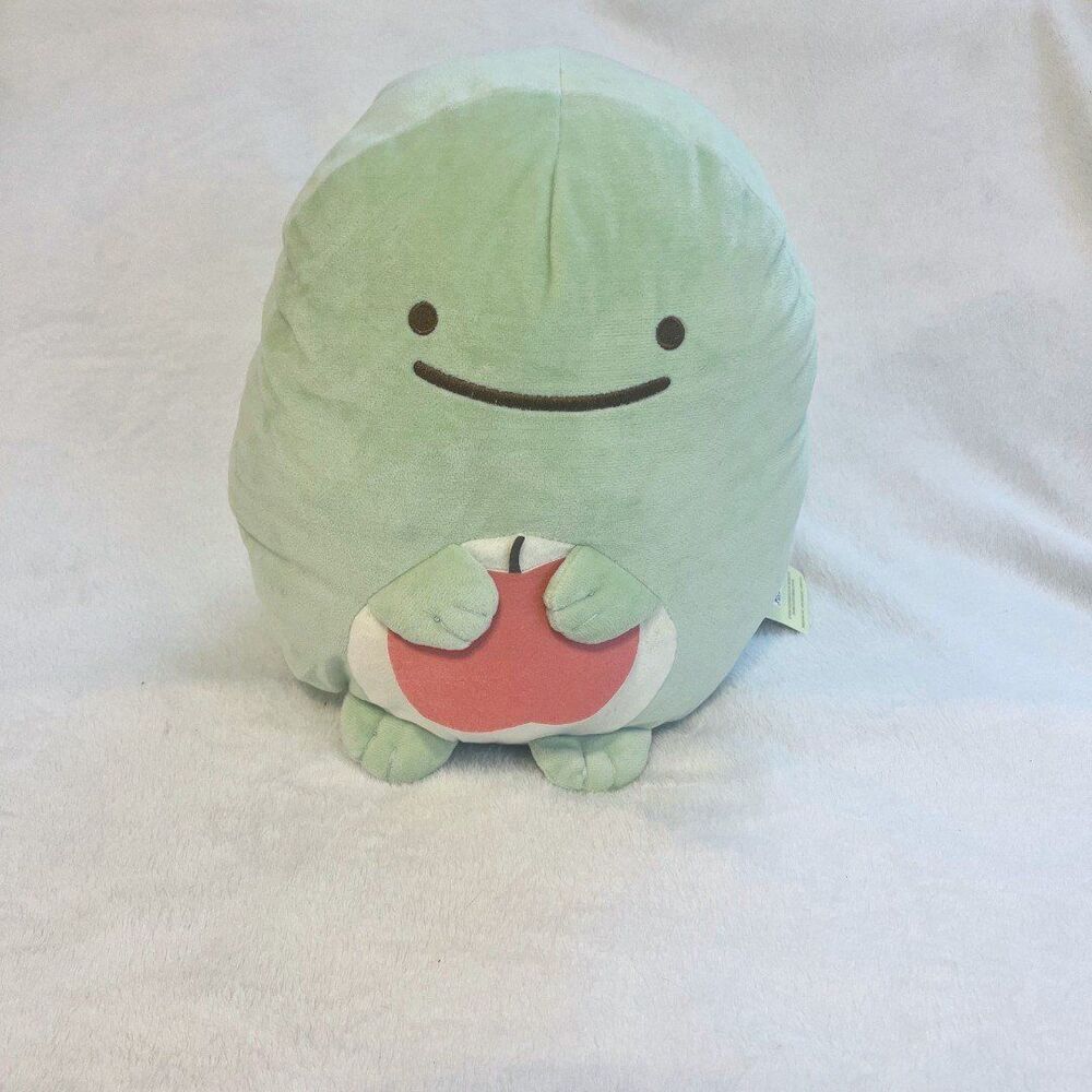 NWT Sumikko Gurashi Green 12" Plushie with Apple